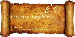 Czeizler István névjegykártya