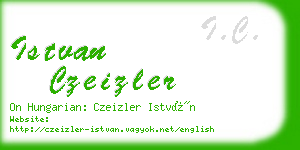 istvan czeizler business card